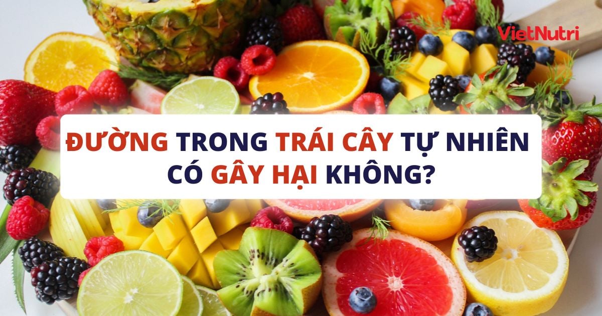 ĐƯỜNG TRONG TRÁI CÂY TỰ NHIÊN CÓ GÂY HẠI KHÔNG?
