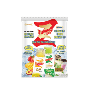 Túi 8 thanh Kẹo thạch Zummy Jelly (Trái Cây & Trà Sữa)
